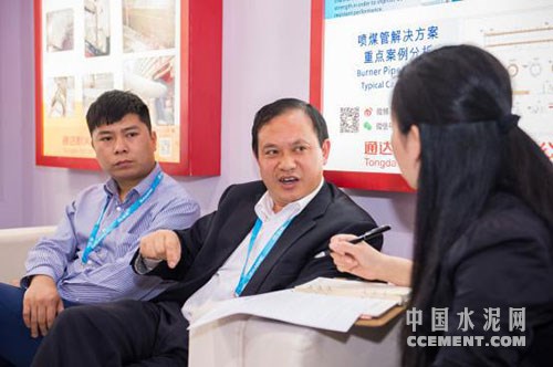 通达耐火总经理李平接受中国水泥网记者采访