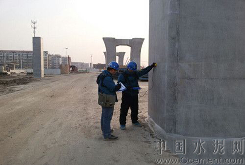 徐州三环4标对现场混凝土结构物进行检测