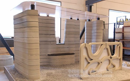 3D打印2米高混凝土凉亭